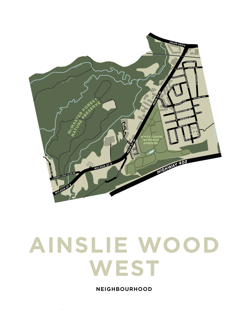 Ainslie Wood West Neighbourhood Map