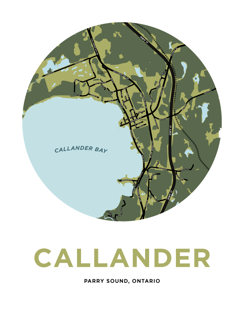 Callander Map Print