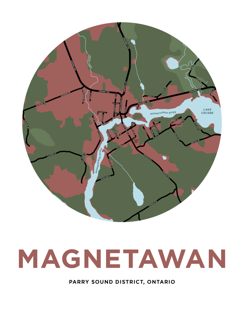 Magnetawan Map Print