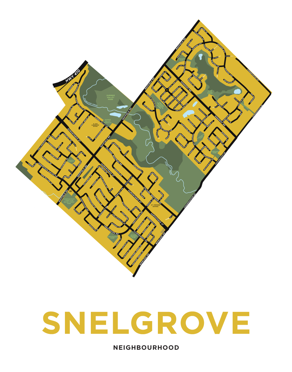Snelgrove Neighbourhood Map Print