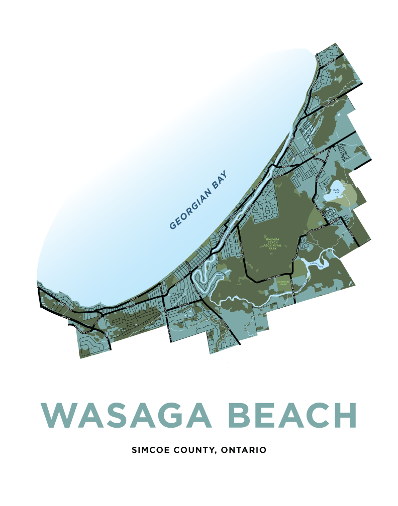 Wasaga Beach Map Print