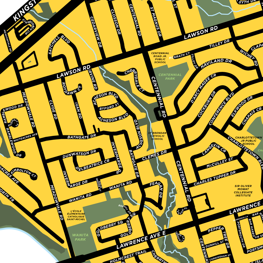 Port Union Map Print