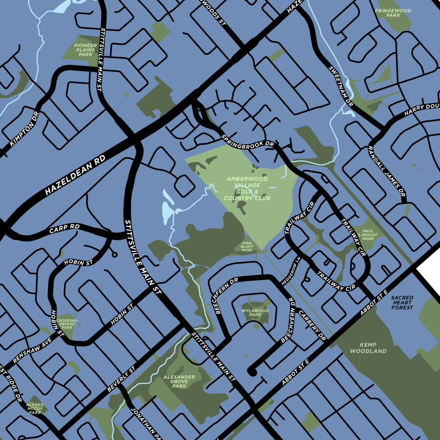 Stittsville Map Print
