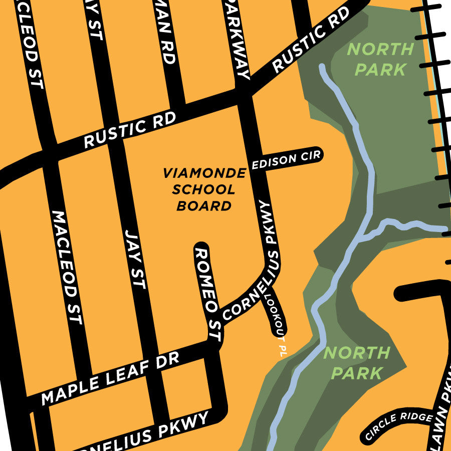 North Park Neighbourhood Map