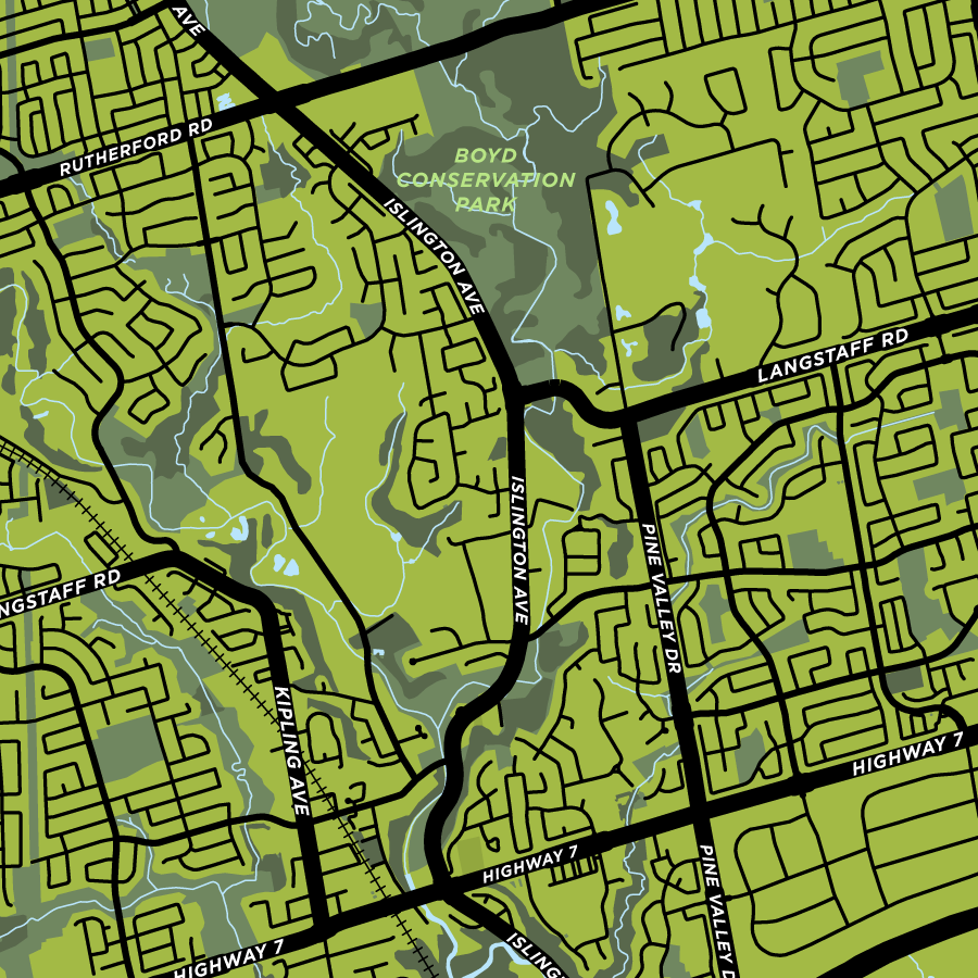Woodbridge Map Print