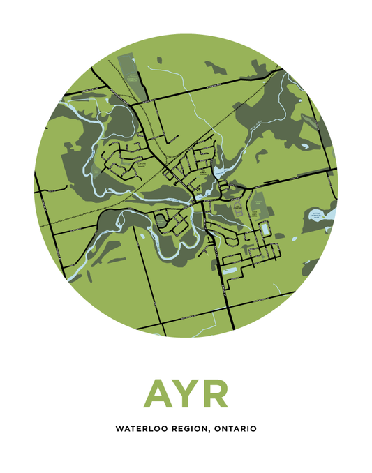 Ayr Map Print