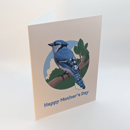 Blue Jay Happy Mother's Day Greeting Card