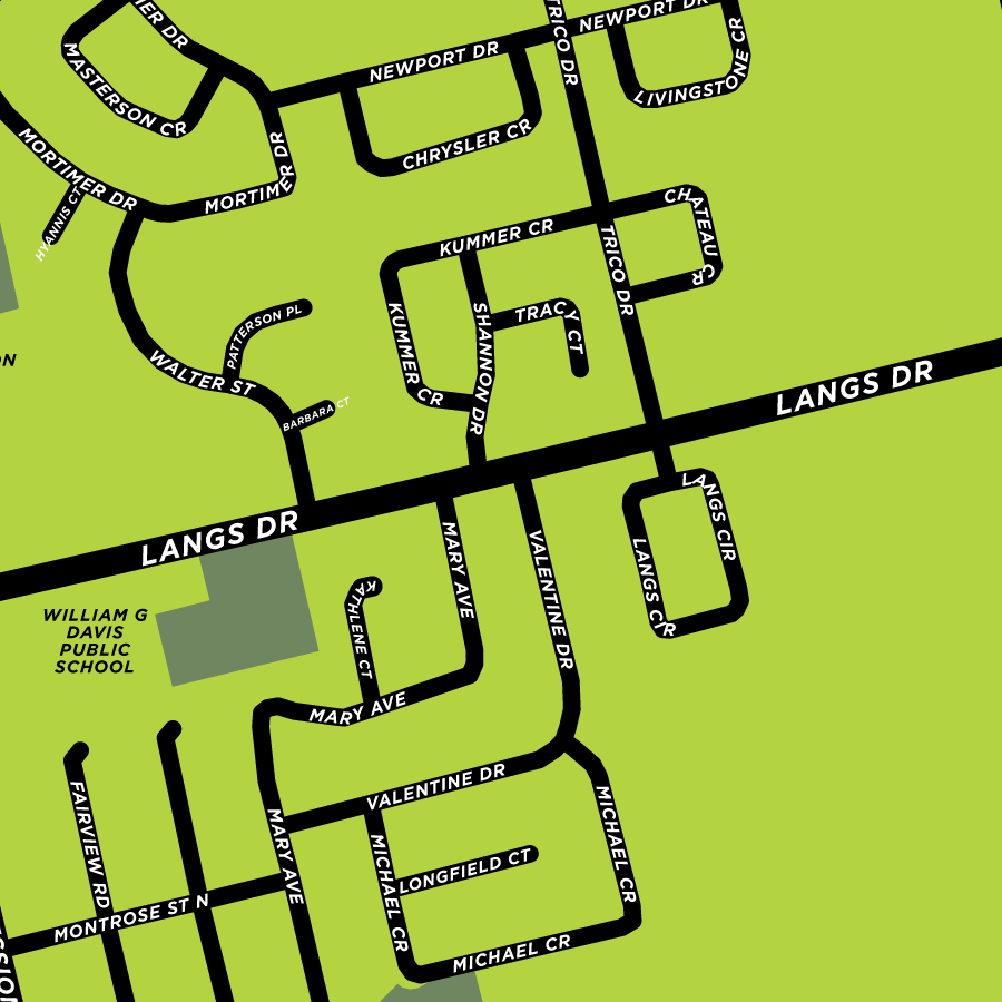 East Preston Map Print