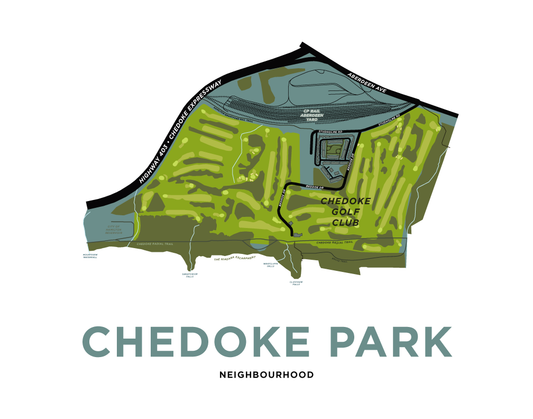 Chedoke Park Neighbourhood Map Print