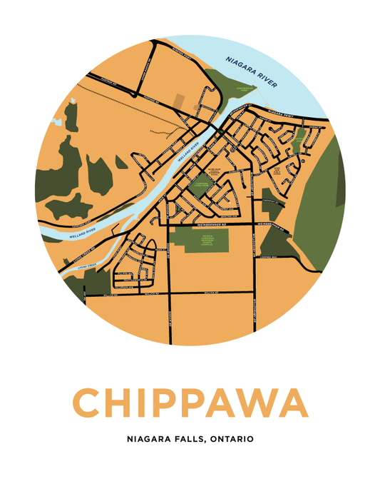 Chippawa Map Print