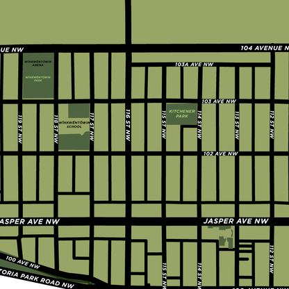 Wîhkwêntôwin Neighbourhood Map Print