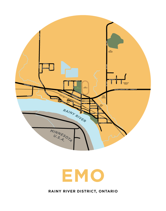 Emo Map Print