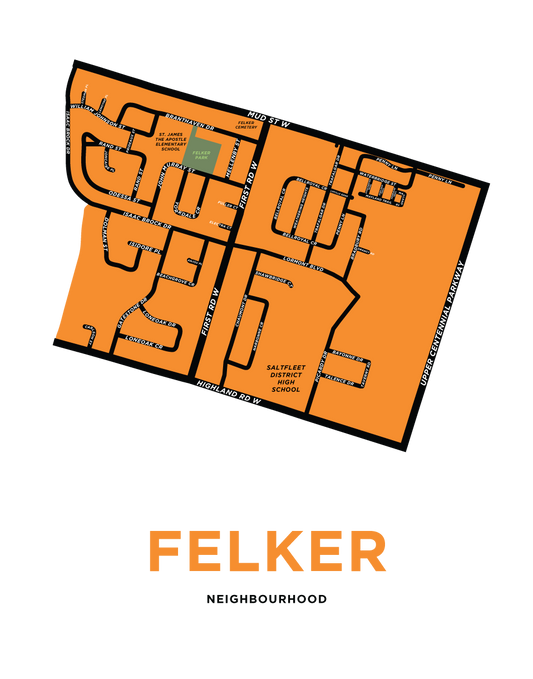 Felker Neighbourhood Map