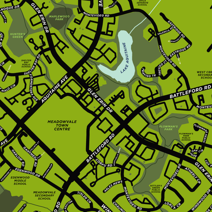 Meadowvale Neighbourhood Map Print