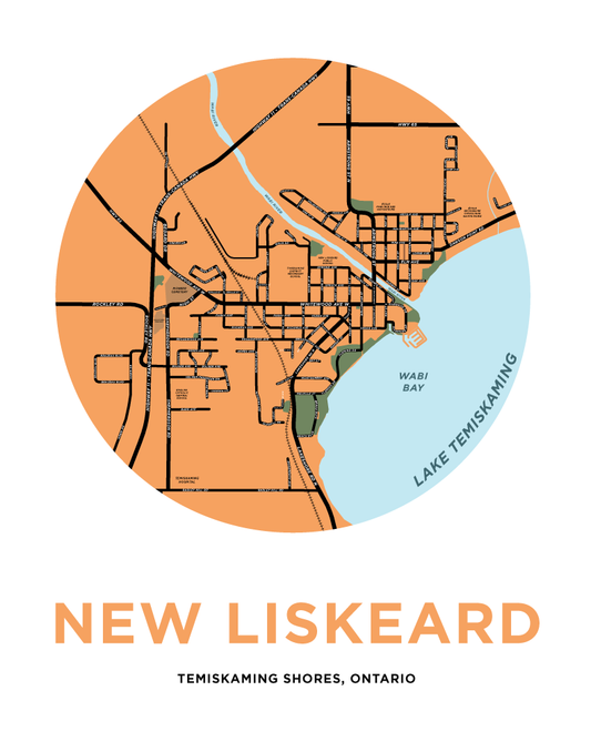 New Liskeard Map Print