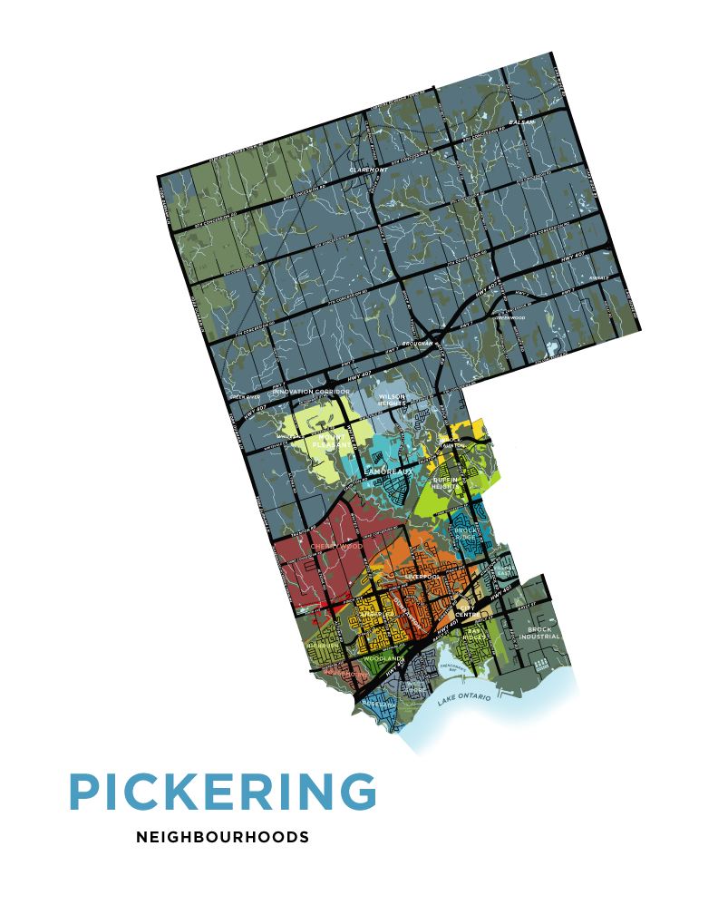 Pickering Map Print