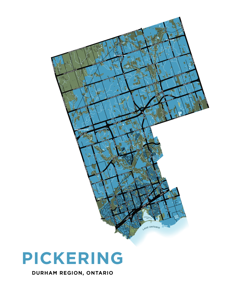 Pickering Map Print