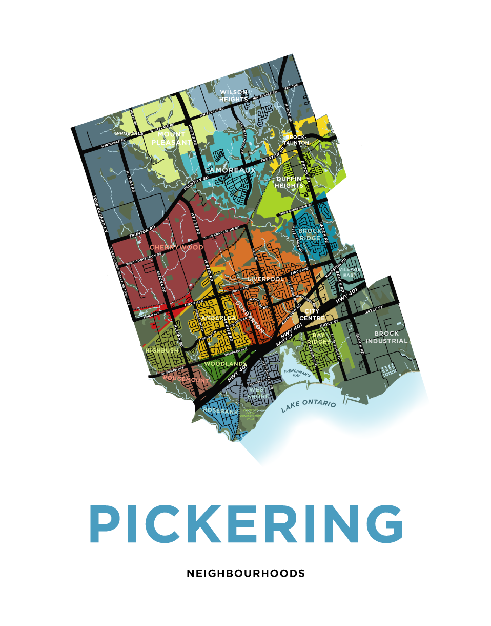 Pickering Map Print