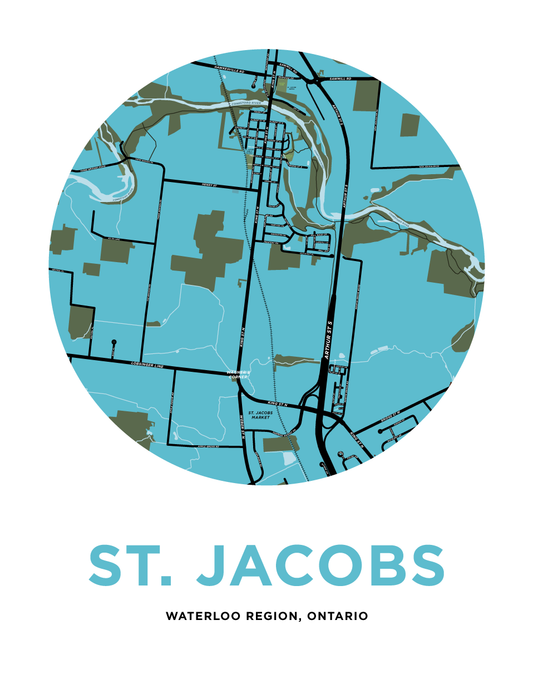 St. Jacobs Map Print