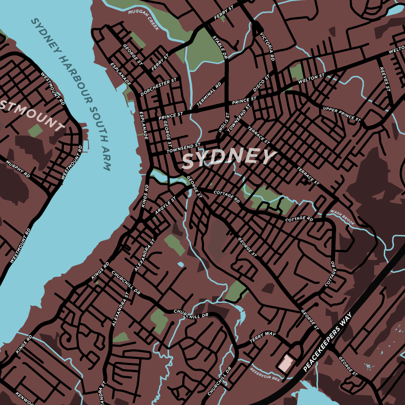 Sydney Map Print