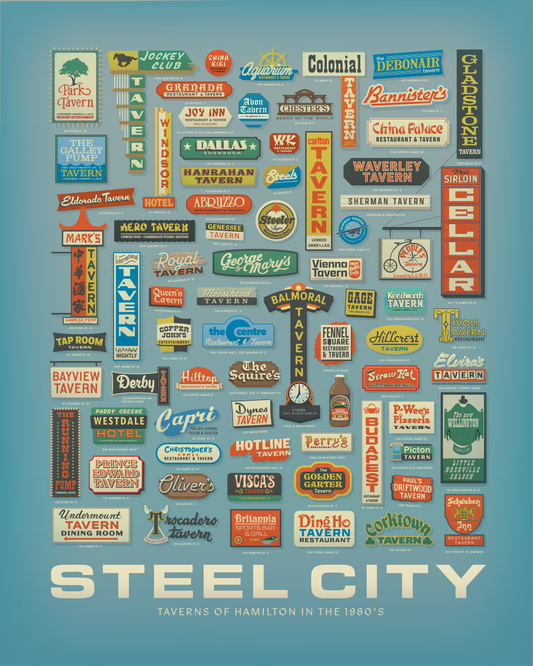 Steel City Taverns Print