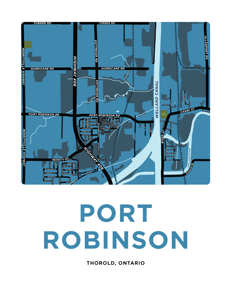 Port Robinson Map Print