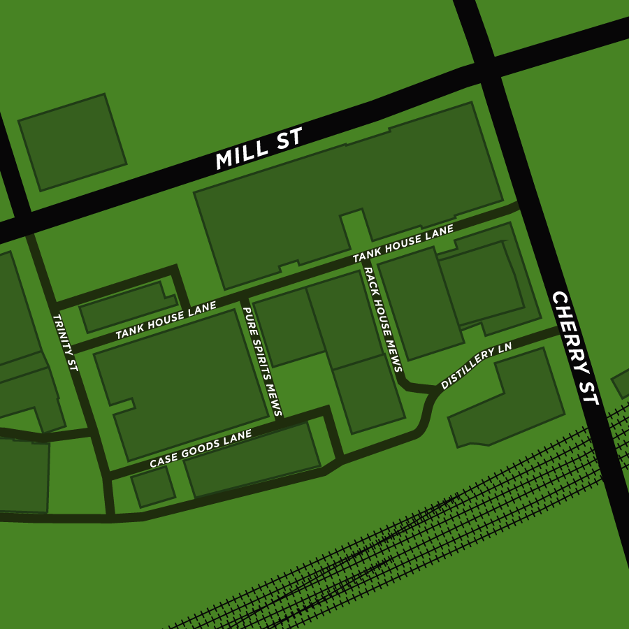 Distillery District Map Print