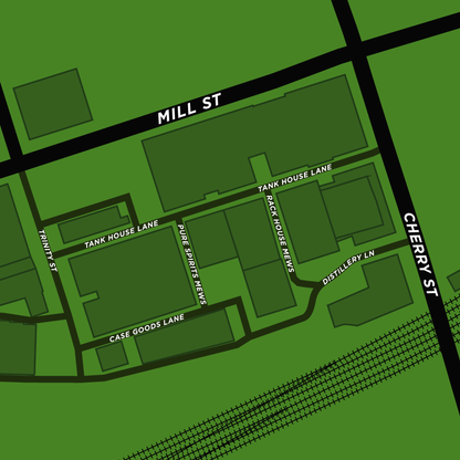 Distillery District Map Print