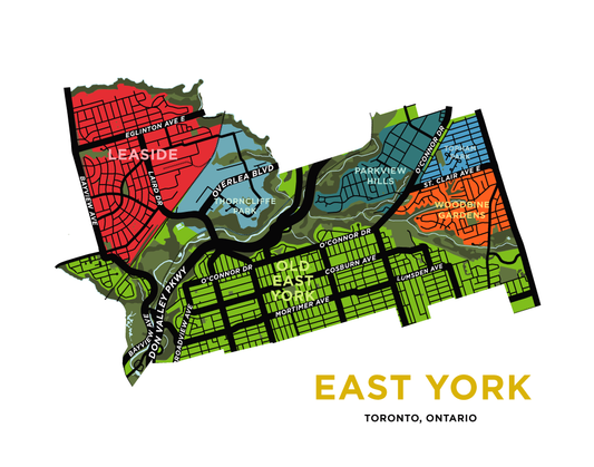 East York Map Print