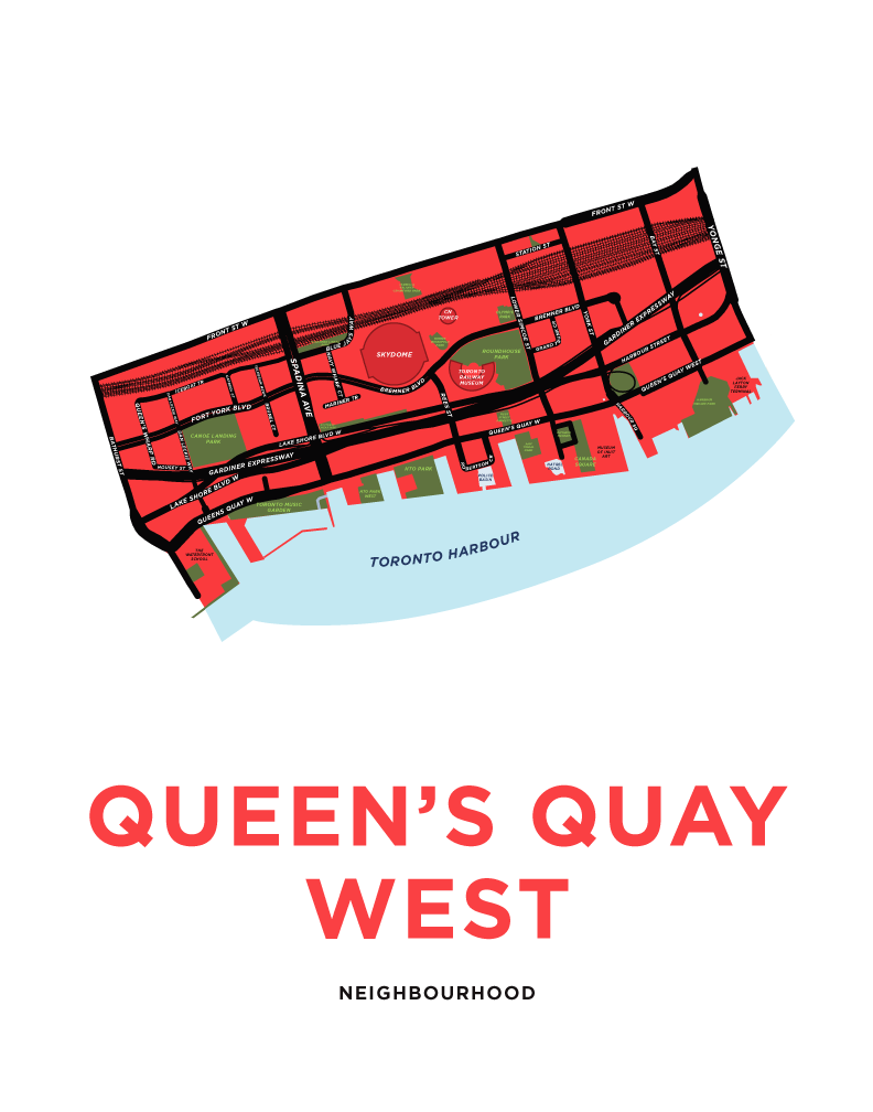 Queen's Quay West Neighbourhood Map
