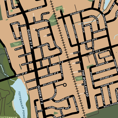 Tottenham Map Print