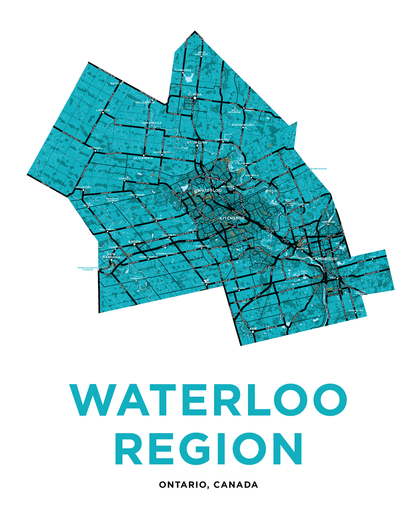 Waterloo Region Map Print