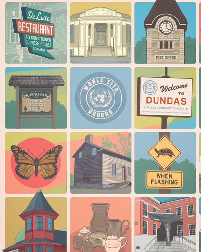 Dundas Grid Print - 25 Squares