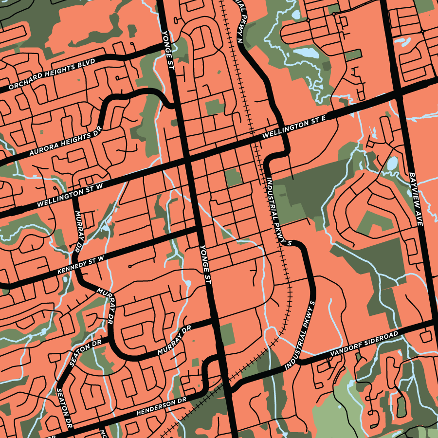 Aurora Map Print