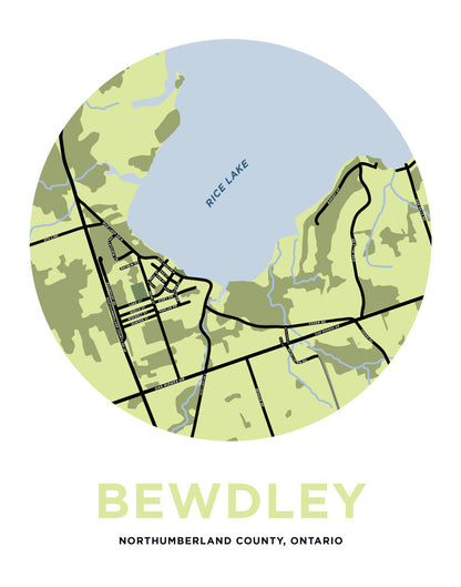 Bewdley Map Print