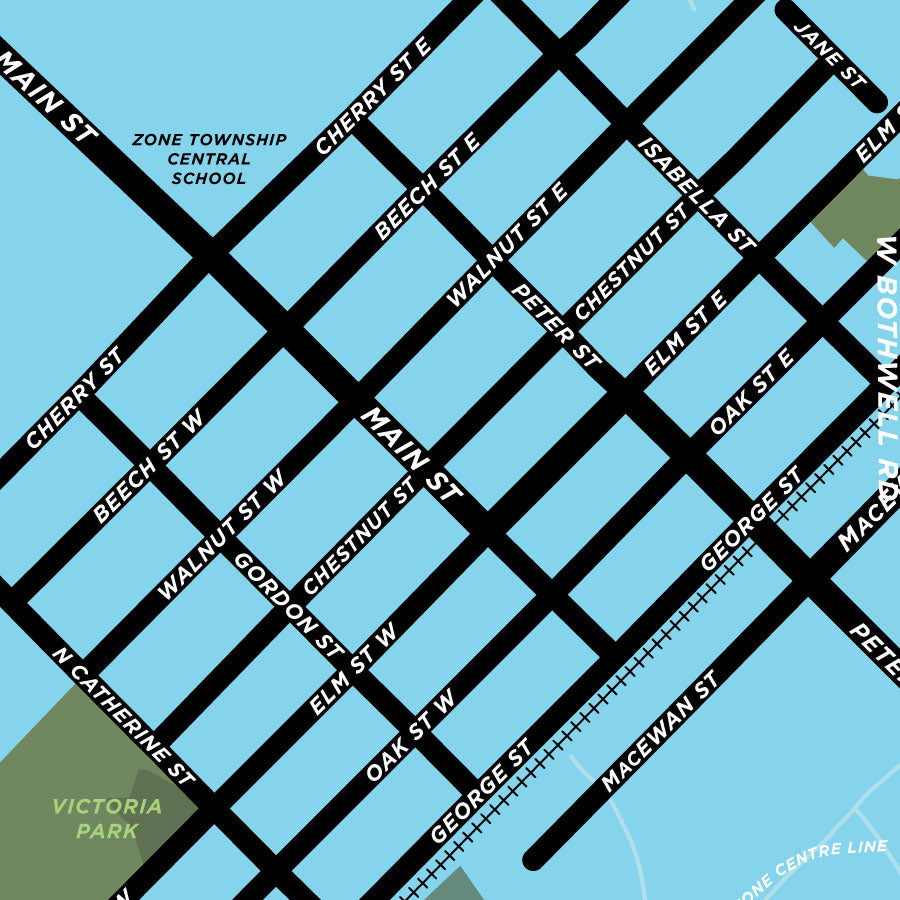 Bothwell Map Print