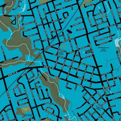 Bowmanville Map Print