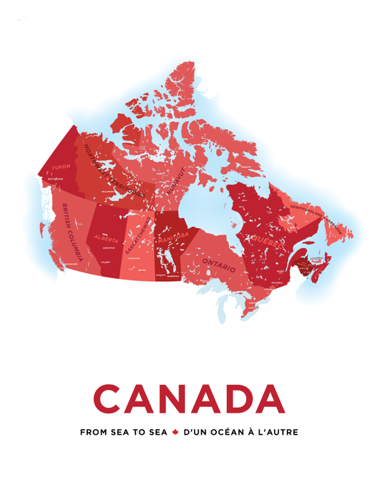 Canada Map Print