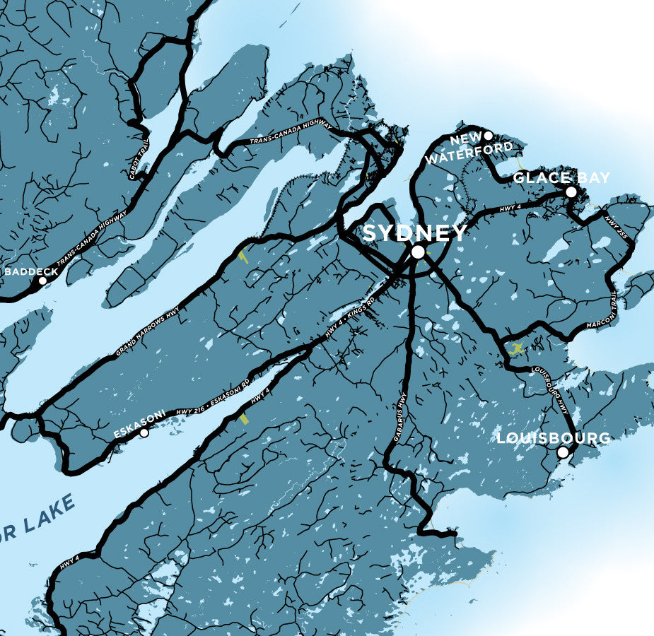 Cape Breton Island, Nova Scotia Map Print