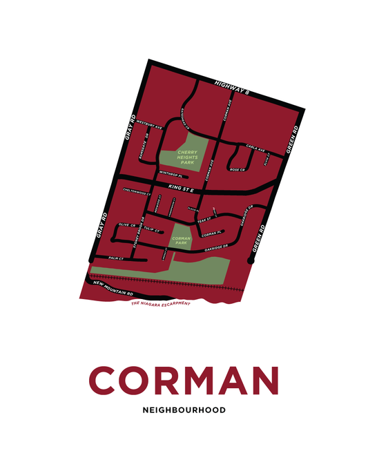Corman Neighbourhood Map