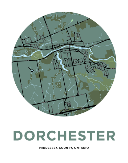 Dorchester Map Print