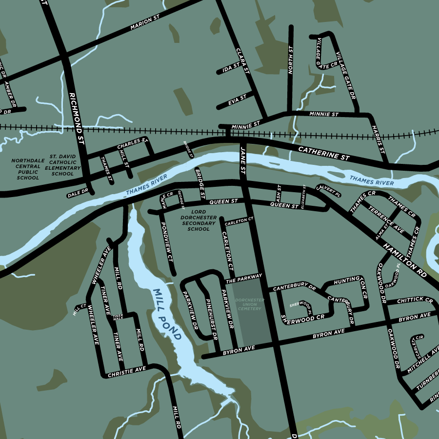 Dorchester Map Print