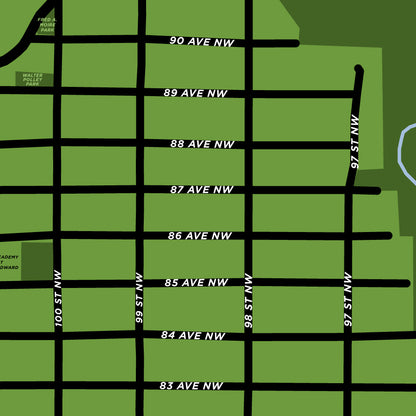 Edmonton - Strathcona Neighbourhood Map