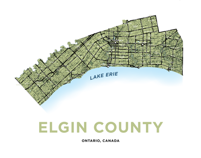 Elgin County Map Print