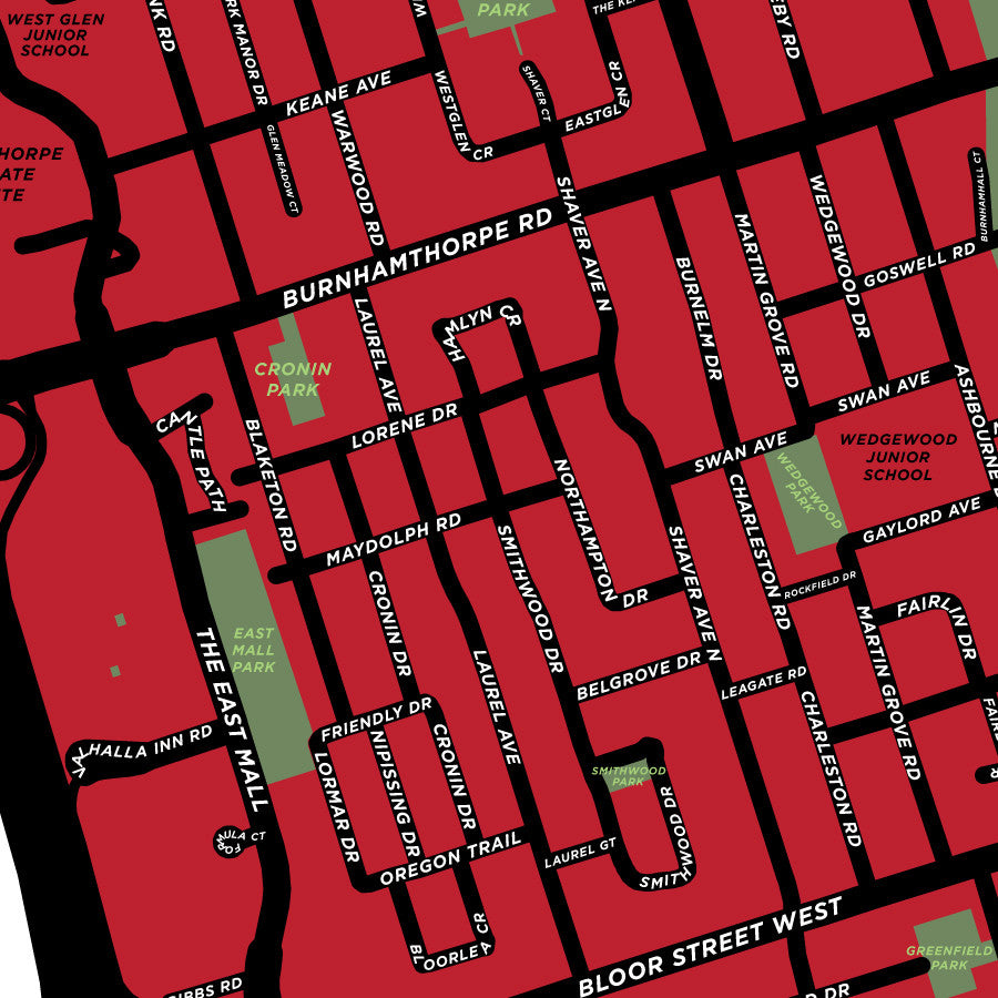 Eatonville Neighbourhood Map Print