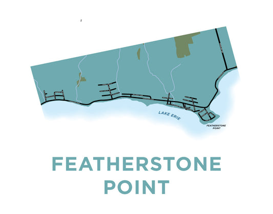 Featherstone Point Map Print