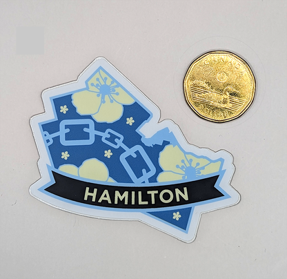 Hamilton Flowers and Chains Sticker