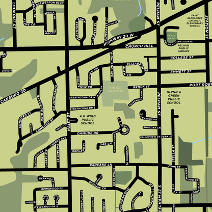 Fonthill Map Print