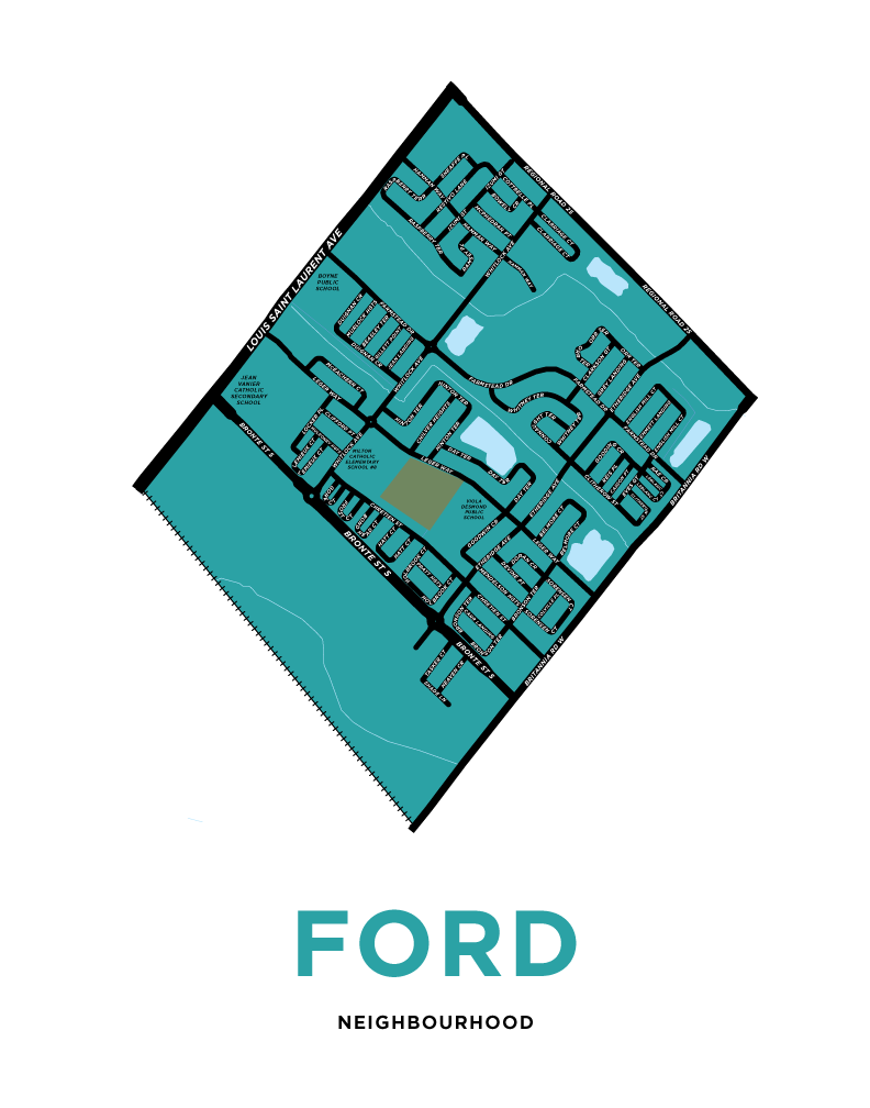 Ford Neighbourhood Map Print