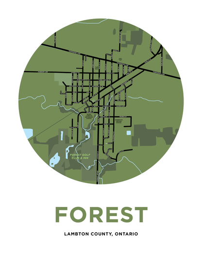 Forest Map Print